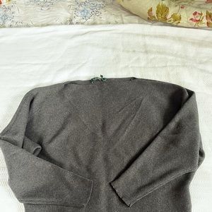 Dark Gray, boatneck sweater